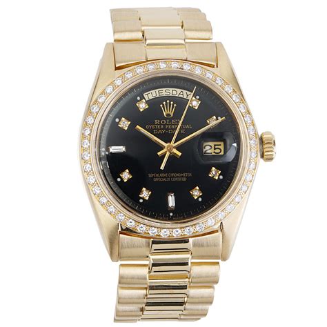 rolex platinum president diamond bezel|rolex 18kt president 36mm watch.